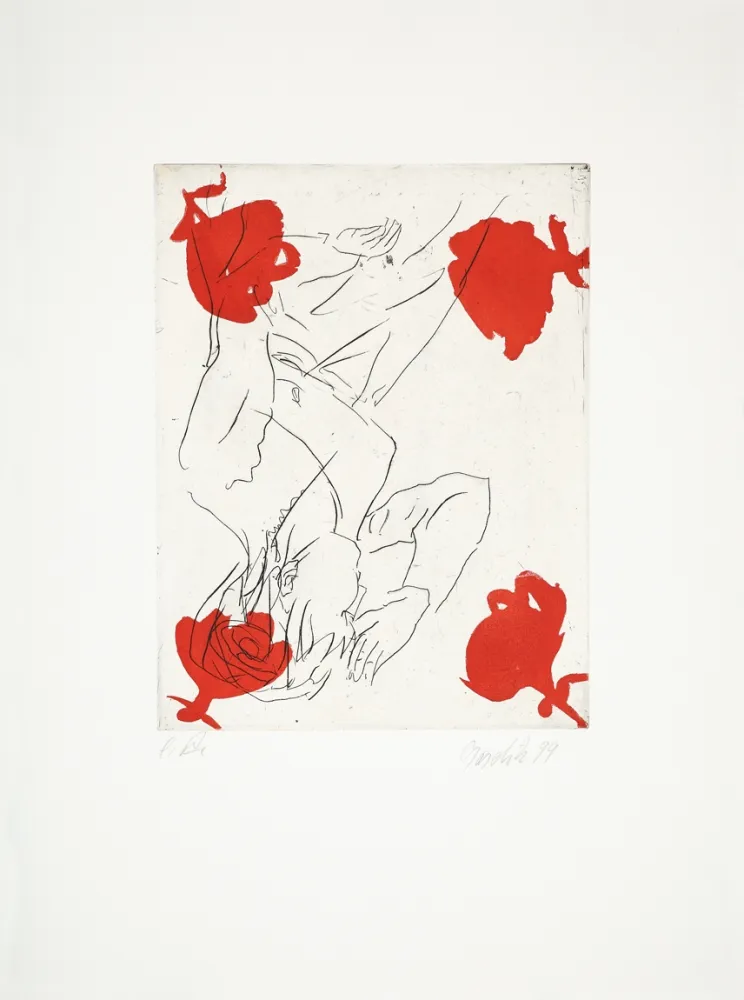 Drypoint Baselitz - Untitled (vgl. Romantisches Motiv)