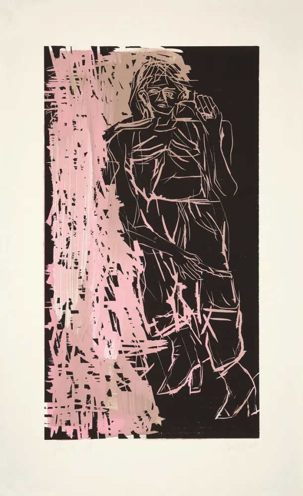 Woodcut Baselitz - 