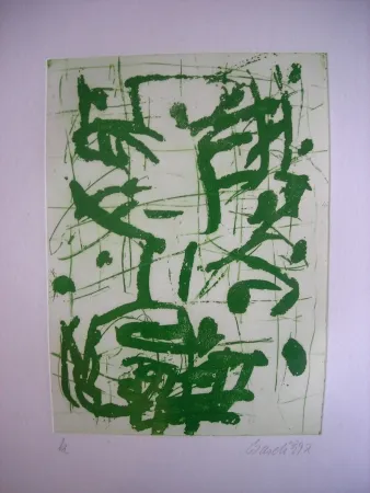 Etching And Aquatint Baselitz - Winter