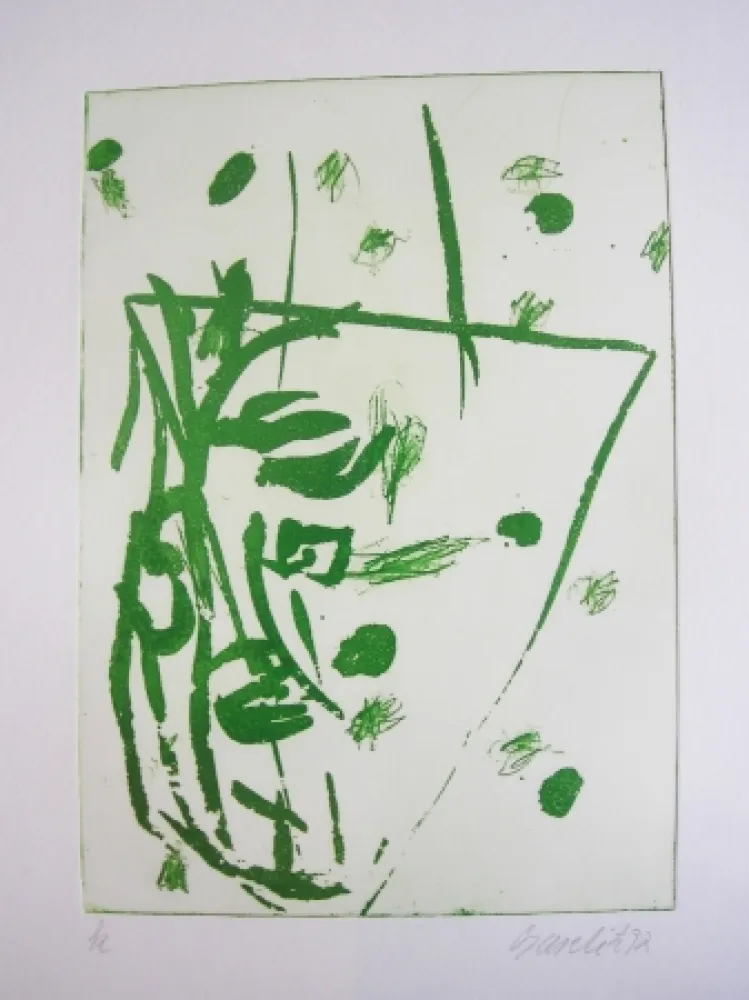 Etching And Aquatint Baselitz - Winter