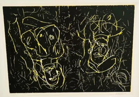 No Technical Baselitz - Woman and woman