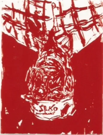 Woodcut Baselitz - Zero for the painter