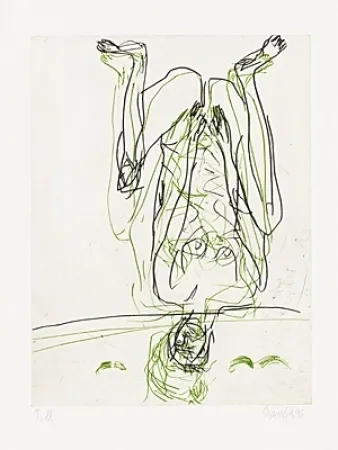 Engraving Baselitz - Zwei Streifen
