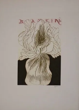 Etching And Aquatint Baskin - Baskin's Iris