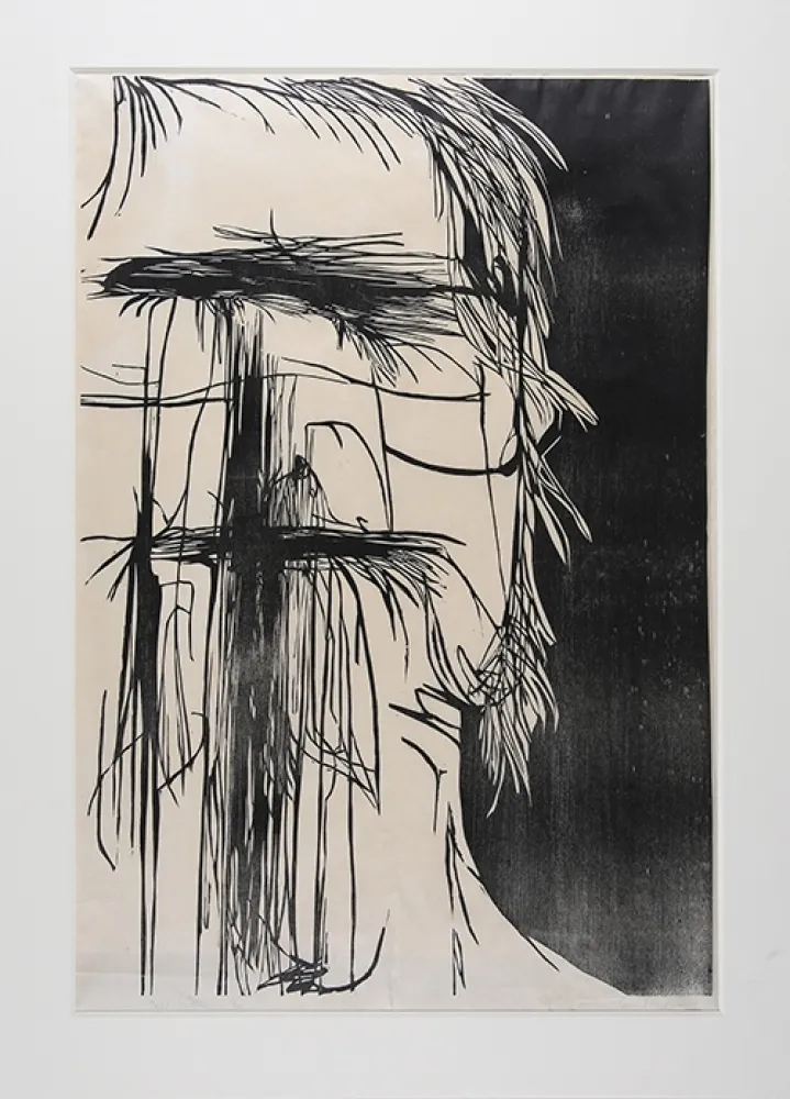 Woodcut Baskin - Dead Saint