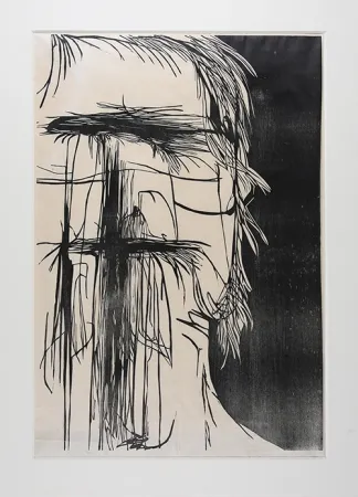 Woodcut Baskin - Dead Saint