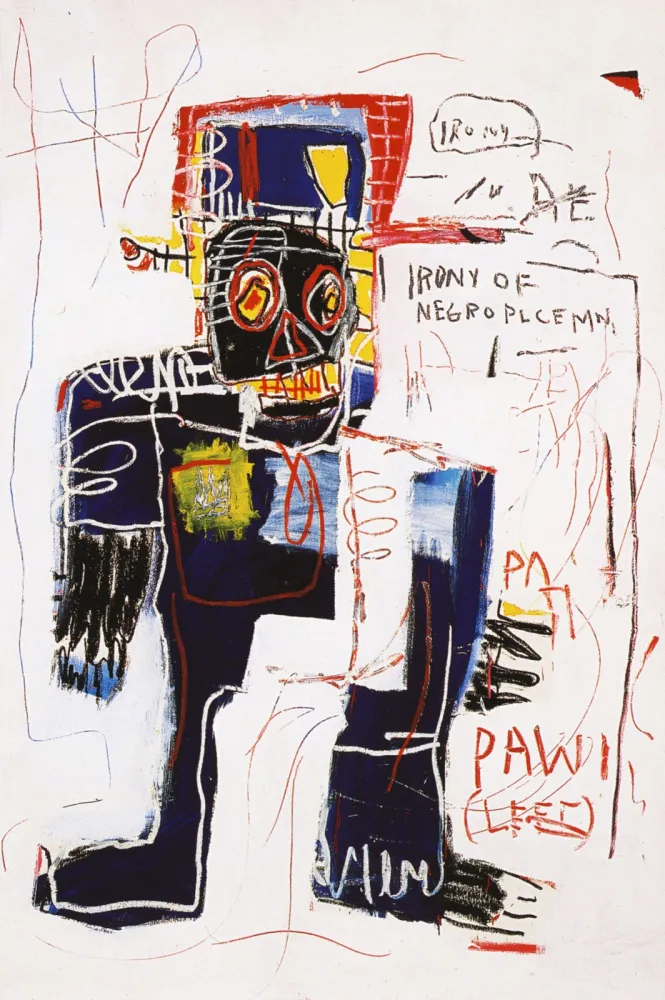 No Technical Basquiat - Irony of negro policeman