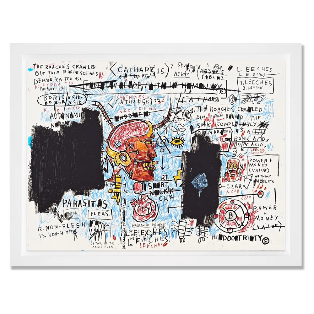 Screenprint Basquiat - Leeches