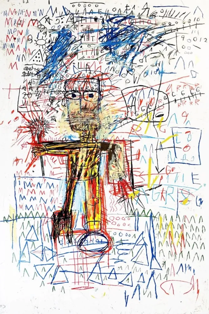 Screenprint Basquiat - Untitiled IV from The Figures Portfolio