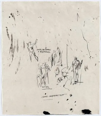 Screenprint Basquiat - Untitled 5 (from Leonardo)