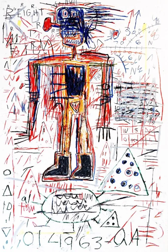Screenprint Basquiat - Untitled II from The Figures Portfolio