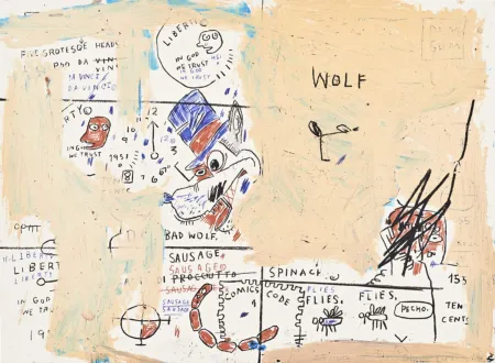 Screenprint Basquiat - Wolf Sausage