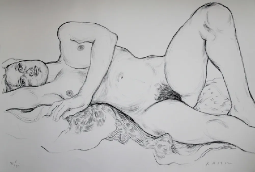 Lithograph Bastow - Nu  Féminin / Female Nude - 5