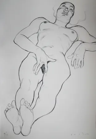 Lithograph Bastow - Nu  Féminin / Female Nude - 6