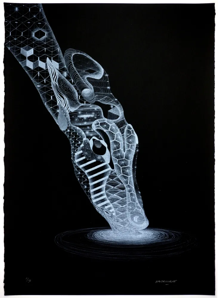 Lithograph Baudelocque - Biche