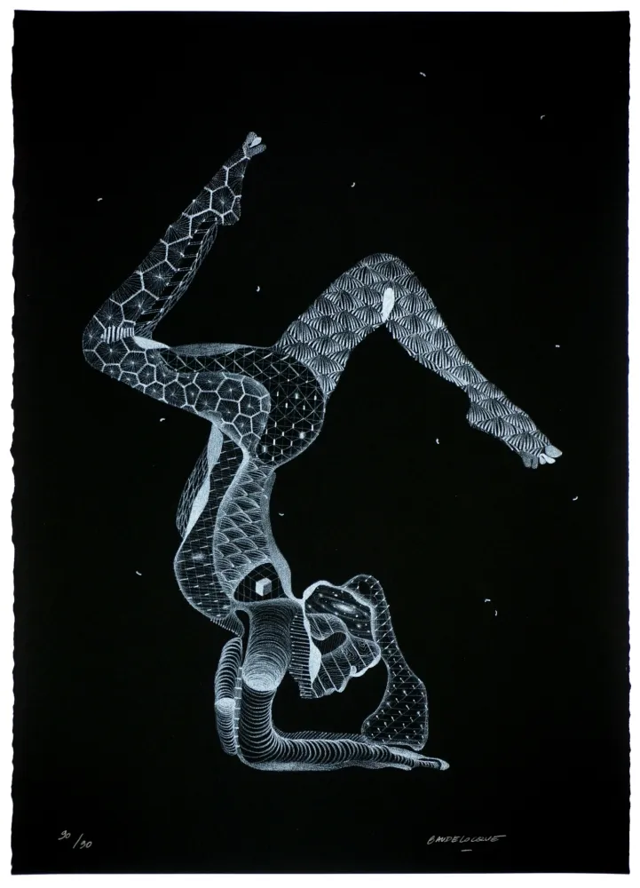 Lithograph Baudelocque - Yoga