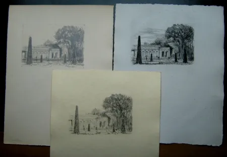 Etching Baudier - La cité des eaux