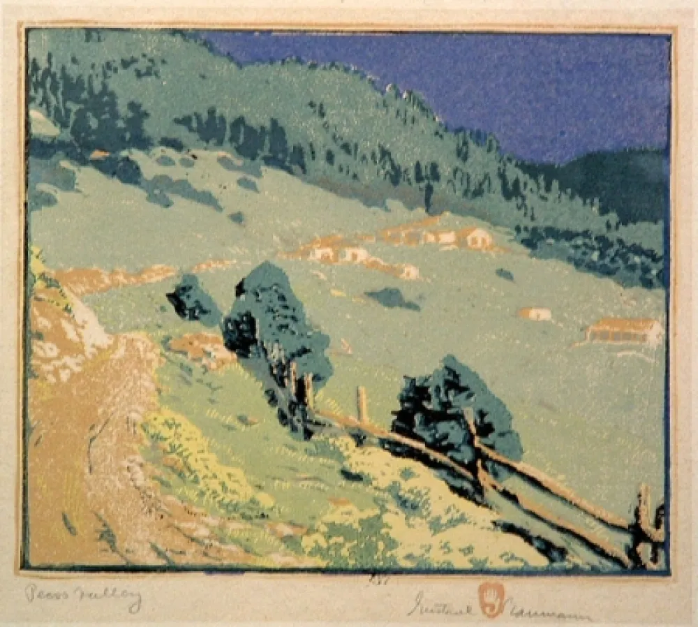 Woodcut Baumann - Pecos Valley
