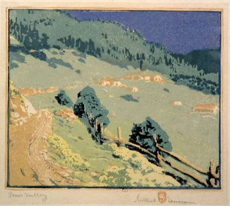 Woodcut Baumann - Pecos Valley