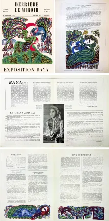 Illustrated Book Baya - Derrière le Miroir n° 6. BAYA. 6 lithographies en couleurs (( pour l'exposition de 1947 à la Galerie Maeght)