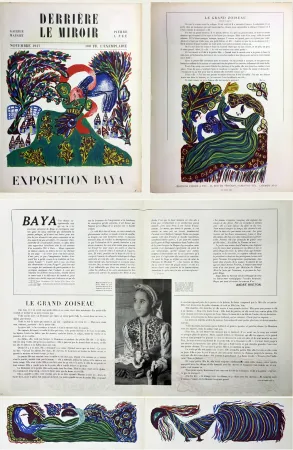 Illustrated Book Baya - Derrière le Miroir n° 6. BAYA. 6 lithographies en couleurs (( pour l'exposition de 1947 à la Galerie Maeght) TIRAGE ORIGINAL
