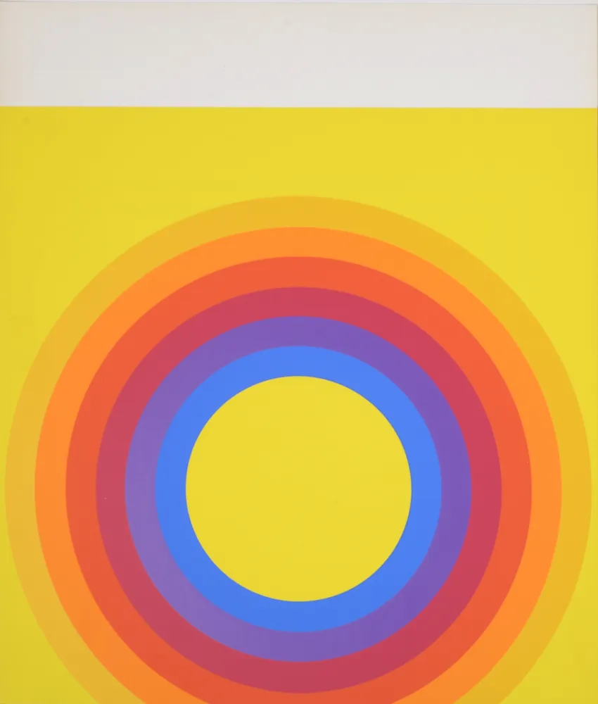Screenprint Bayer - Abstract composition, 1971