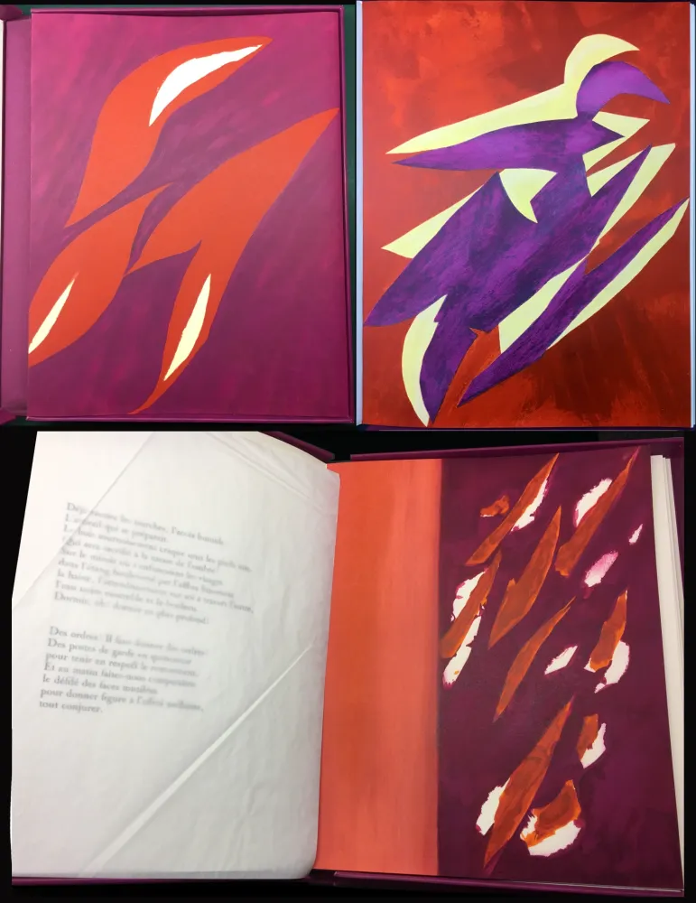 Illustrated Book Bazaine - André Frénaud : L'ÉTAPE DANS LA CLAIRIÈRE (1995)