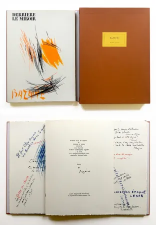 Illustrated Book Bazaine - BAZAINE. Derrière le miroir, n° 197.‎ 1972. TIRAGE DE LUXE SIGNÉ.