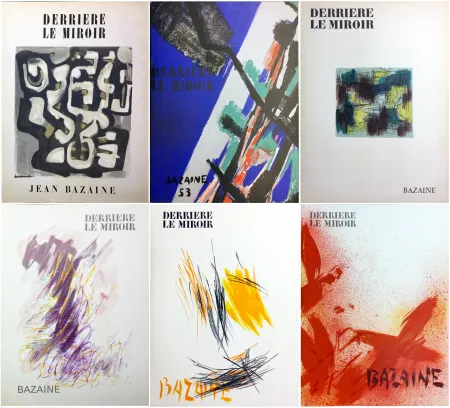 Illustrated Book Bazaine - DERRIÈRE LE MIROIR. BAZAINE. Collection complète des 6 volumes de la revue DERRIÈRE LE MIROIR consacrés à Jean Bazaine (parus de 1949 à 1975).