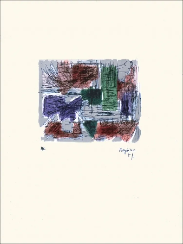 Lithograph Bazaine - Hollande III