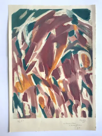 Lithograph Bazaine - Les saisons
