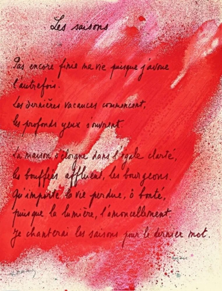 Lithograph Bazaine - Placard Frenaud