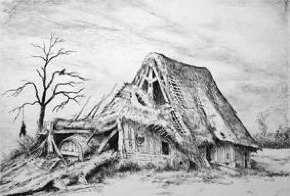 Etching Bazire - Dix paysages gravés a l'eau-forte