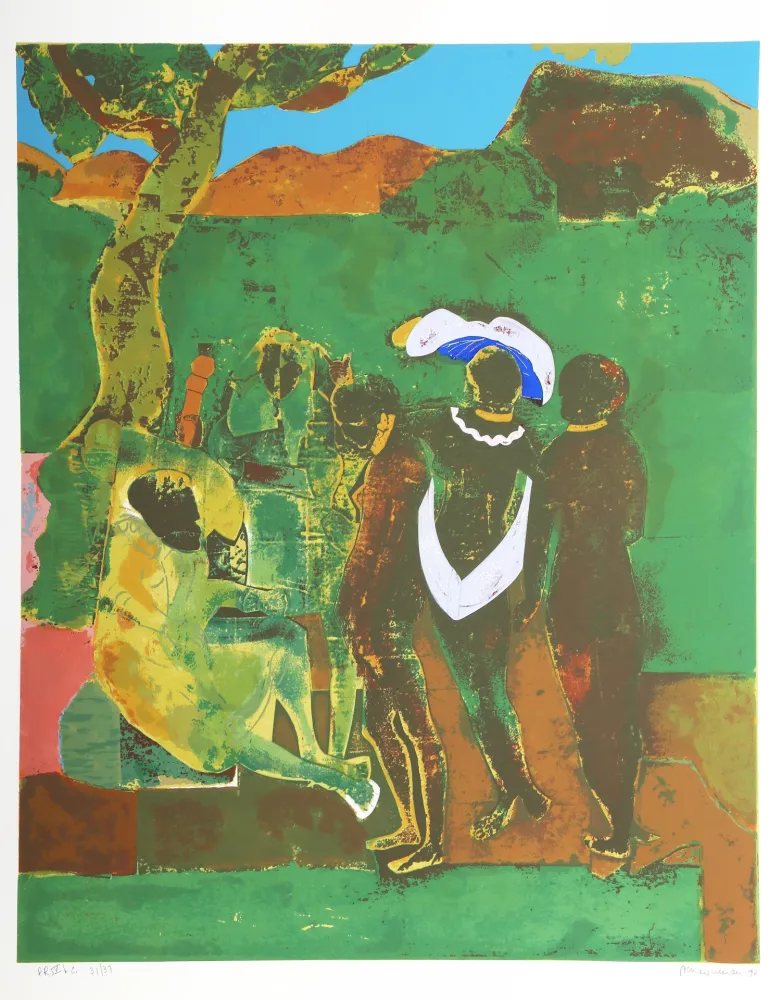 Screenprint Bearden - Prologue to Troy