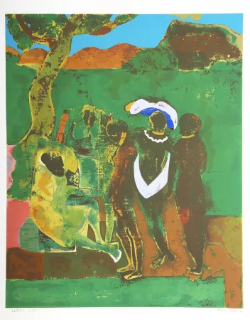 Screenprint Bearden - Prologue to Troy