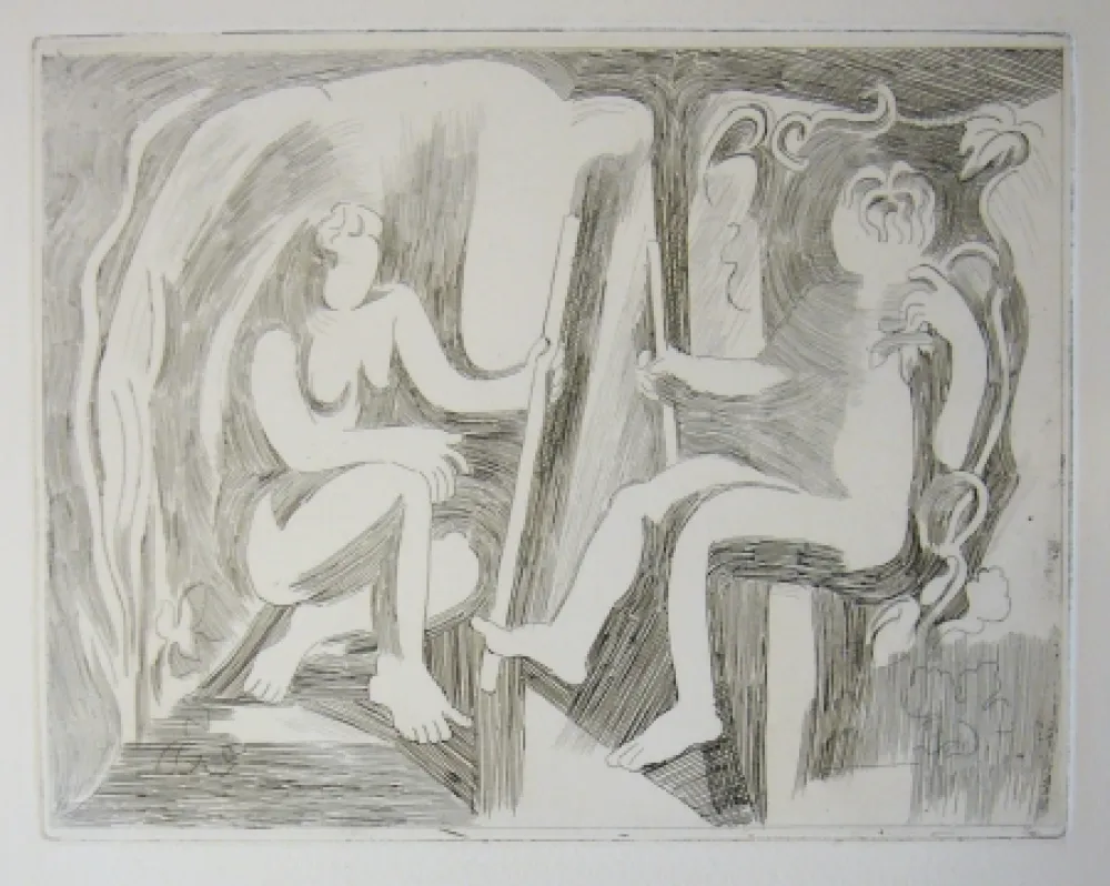 Drypoint Beaudin - Bucoliques 1