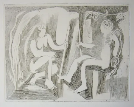 Drypoint Beaudin - Bucoliques 1