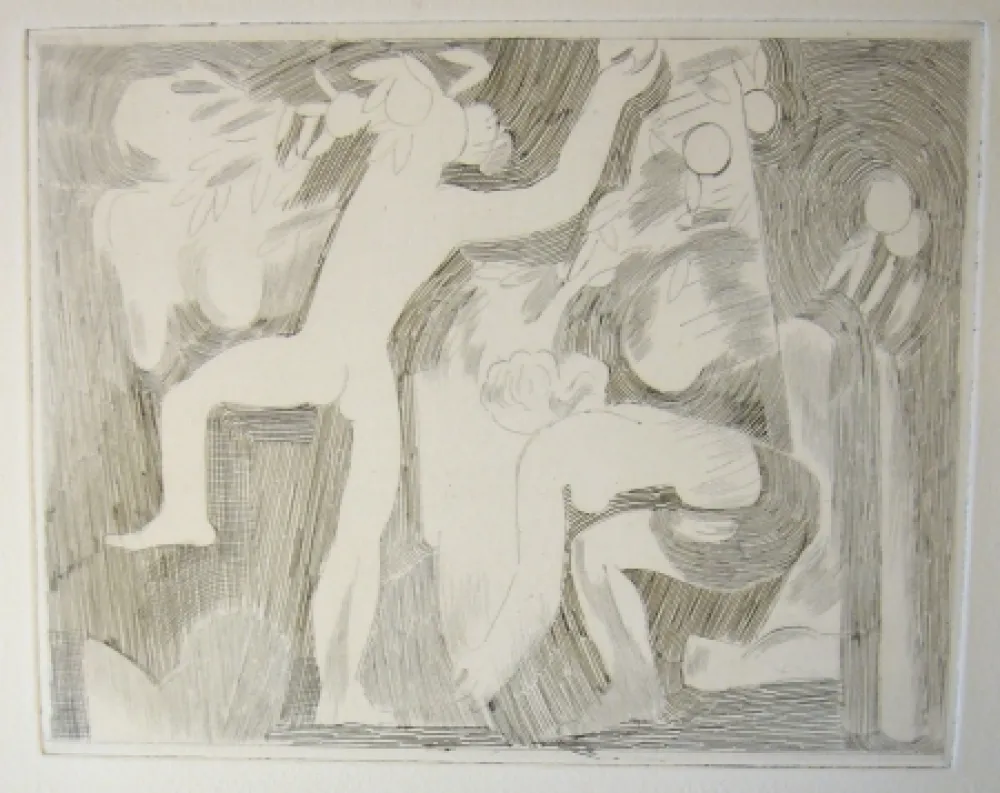 Drypoint Beaudin - Bucoliques 5