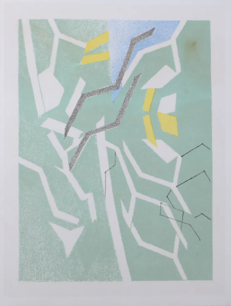 Lithograph Beaudin - Carte de voeux