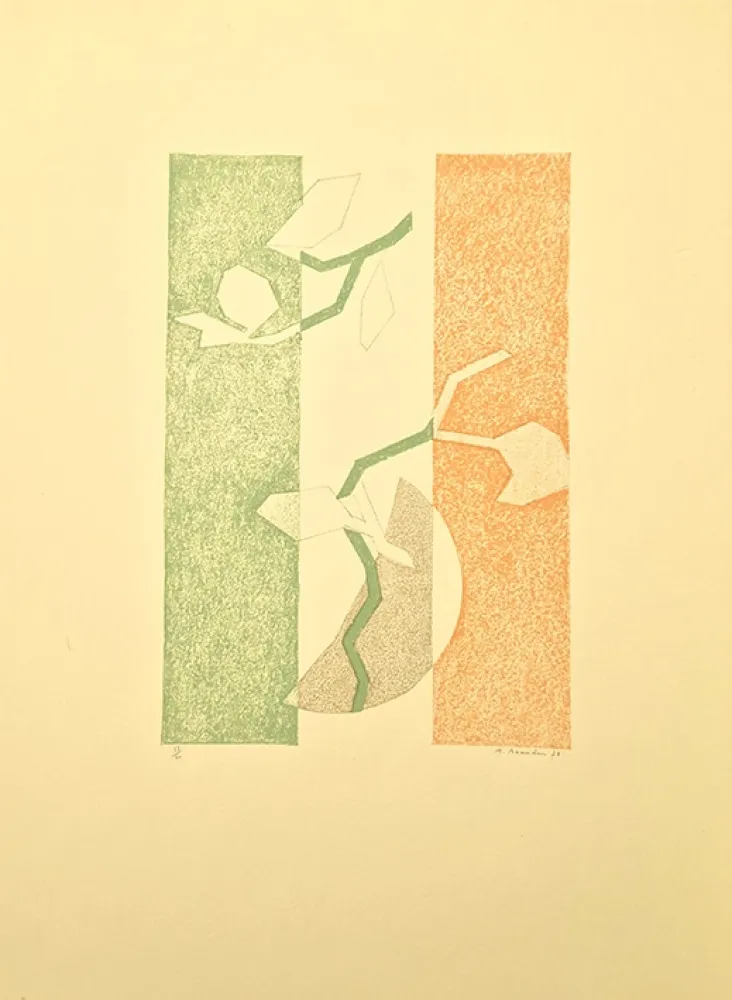 Lithograph Beaudin - Le printemps