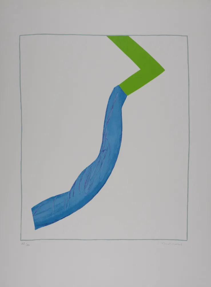 Screenprint Bechtold - Composition, circa 1970 - Hand-signed