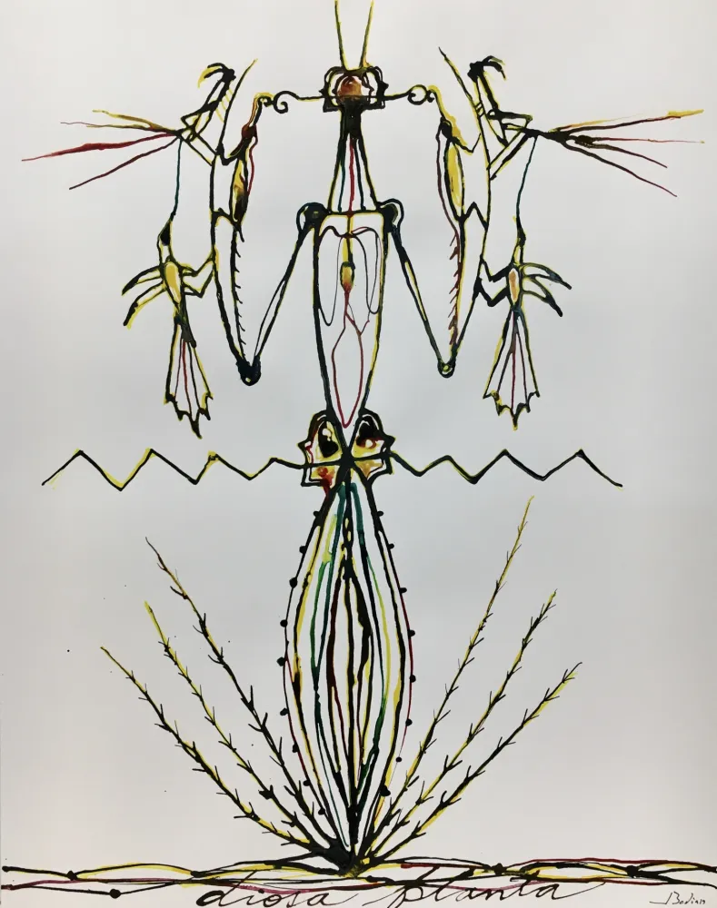 Screenprint Bedia - Dama Mantis