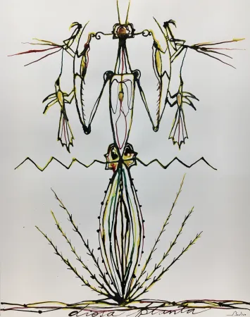 Screenprint Bedia - Dama Mantis