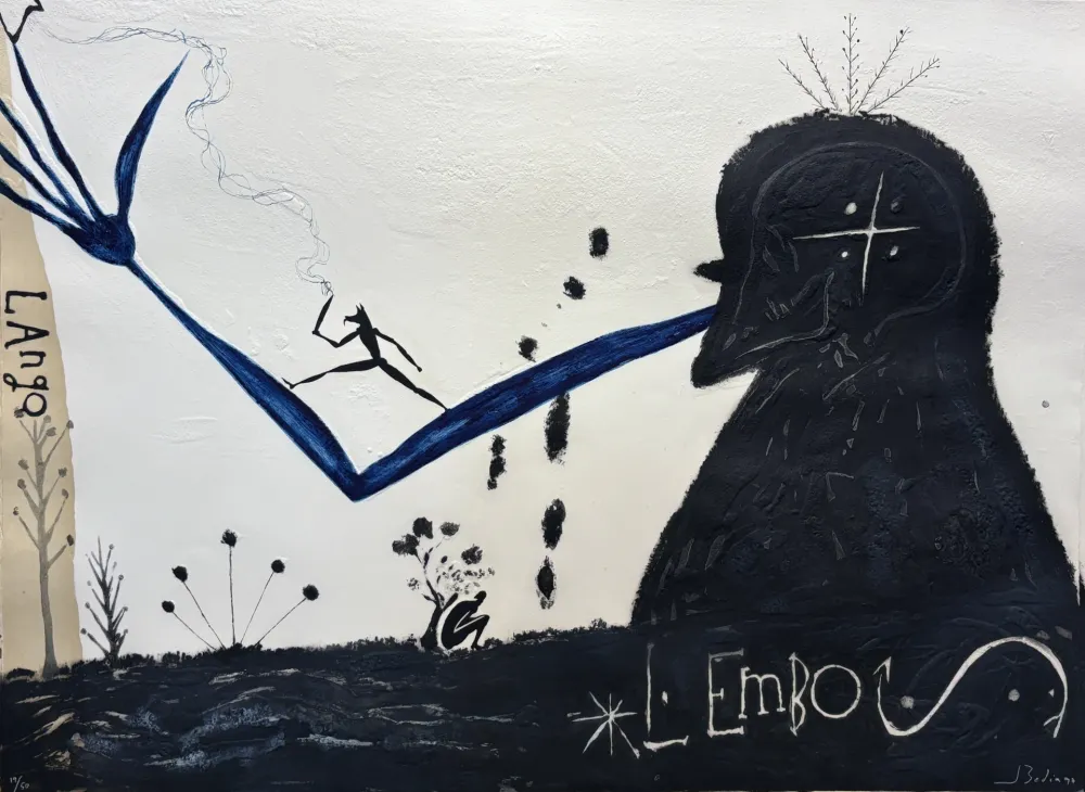 Etching And Aquatint Bedia - Lango L Embo