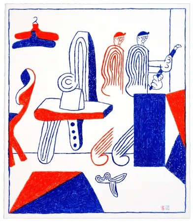 Lithograph Behncke - Albert Mertz