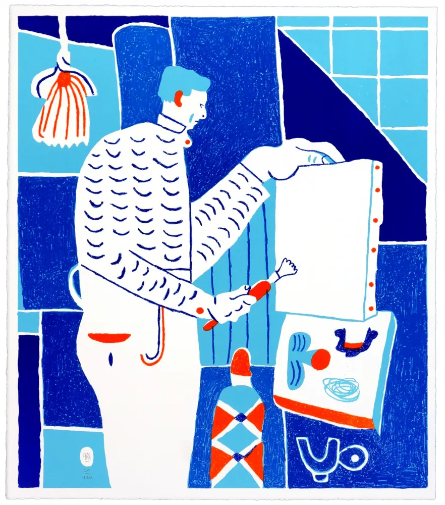 Lithograph Behncke - Asger Jorn