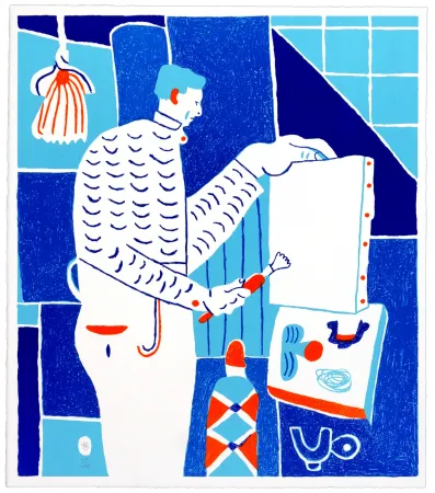 Lithograph Behncke - Asger Jorn