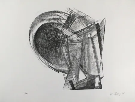 Lithograph Belling - Entwurf für Metallplatten und Draht II 