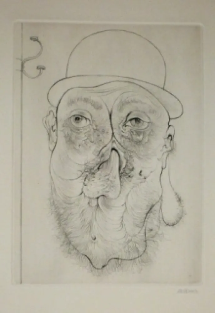 Etching Bellmer - A Sade 10