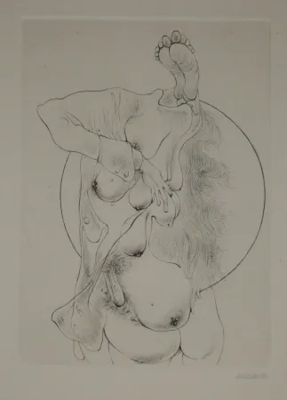 Etching Bellmer - A Sade 2